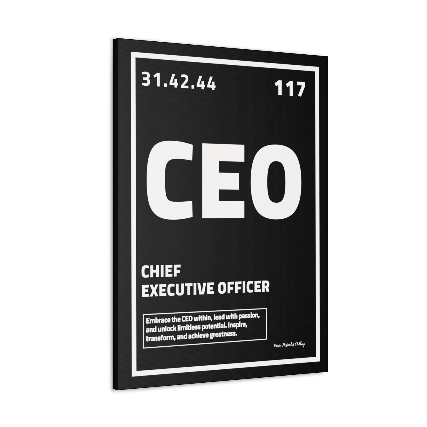 Periodic Element CEO (Black) - Wall Art