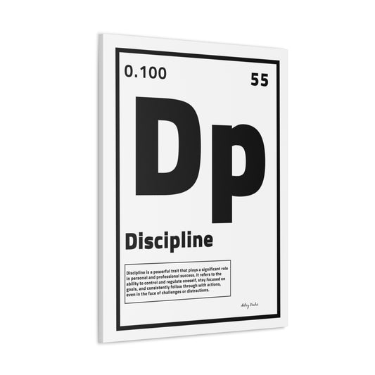 Periodic Element  Discipline (White) - Wall Art