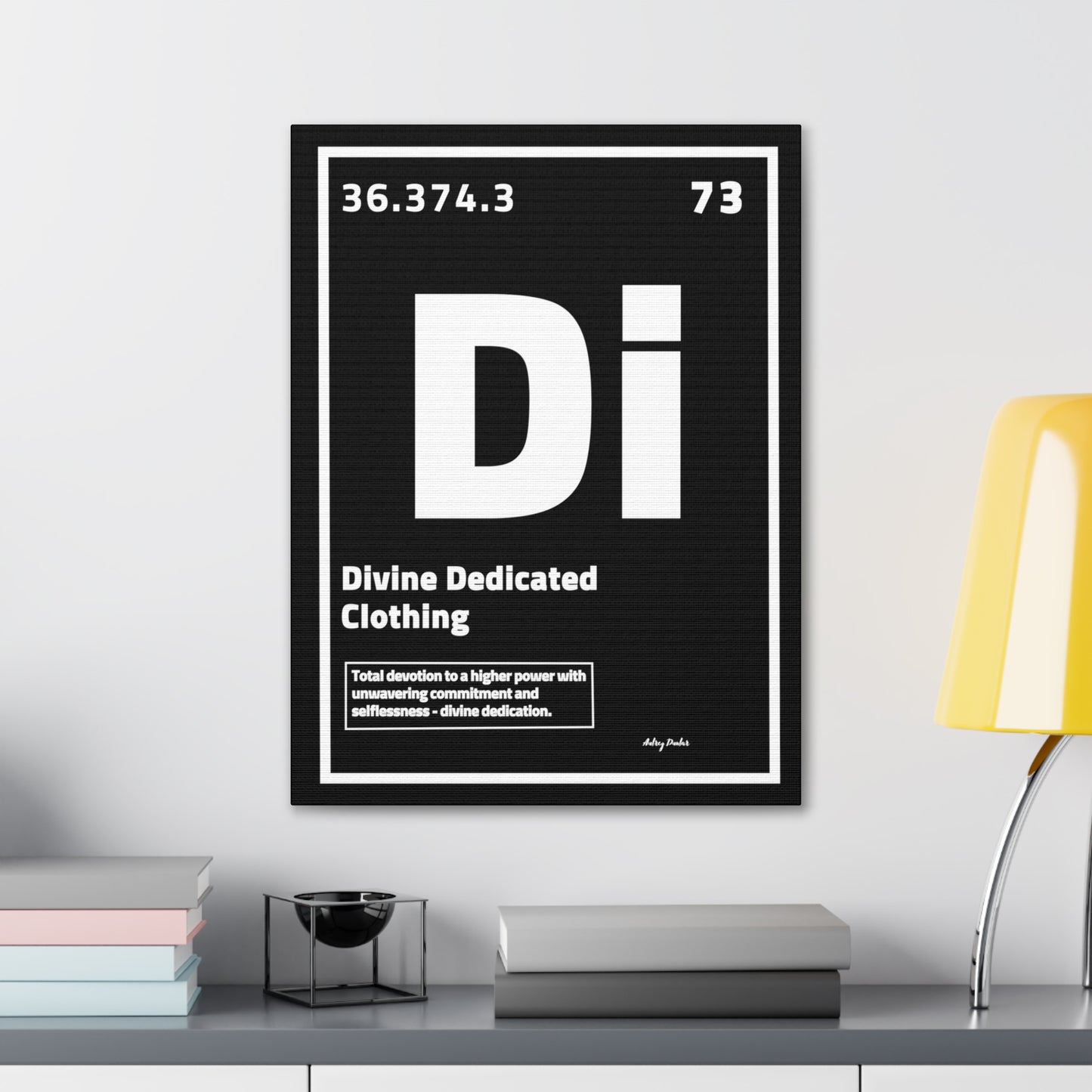 Periodic Element Divine Dedicated Clothing - Wall Art