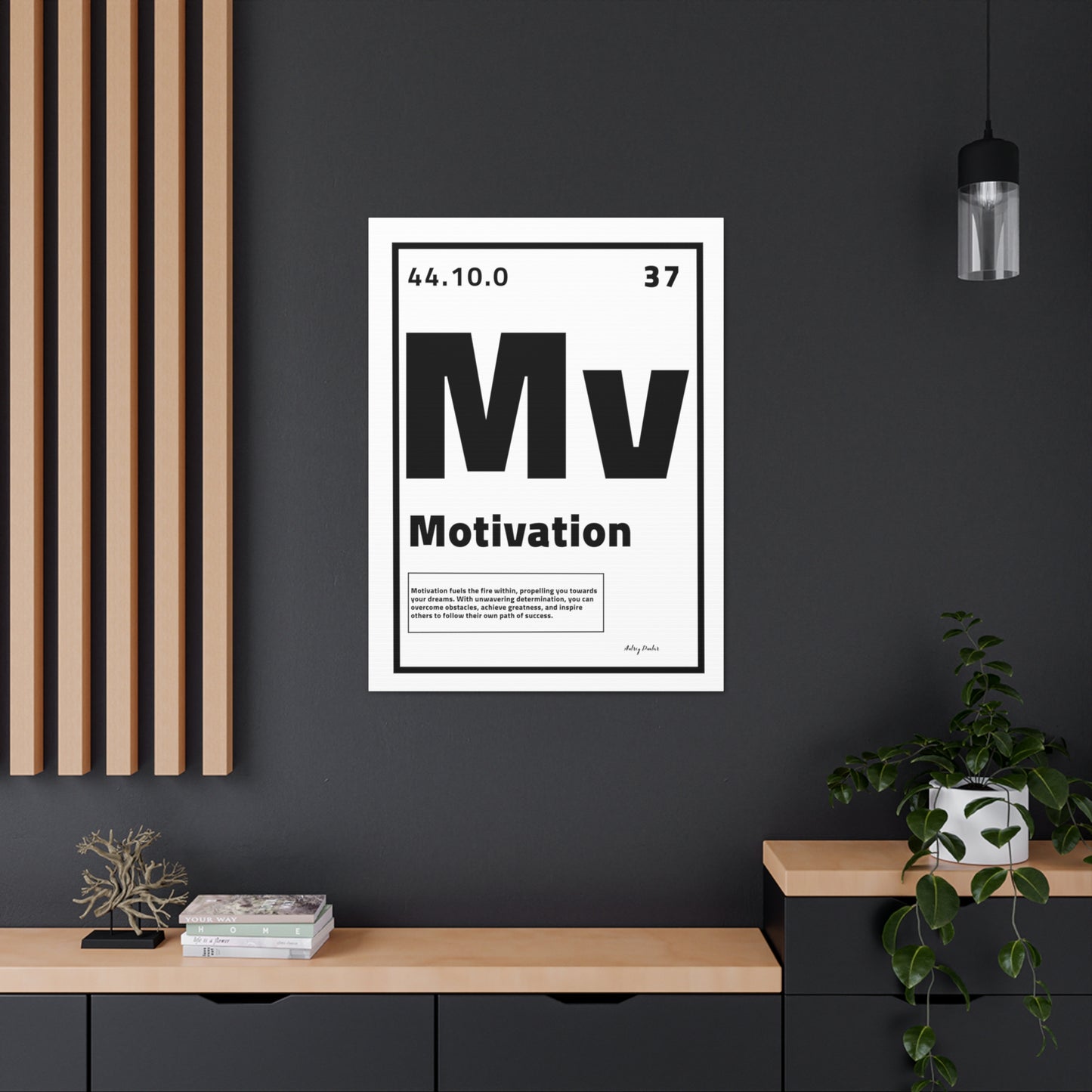 Periodic Element Motivation (White) - Wall Art