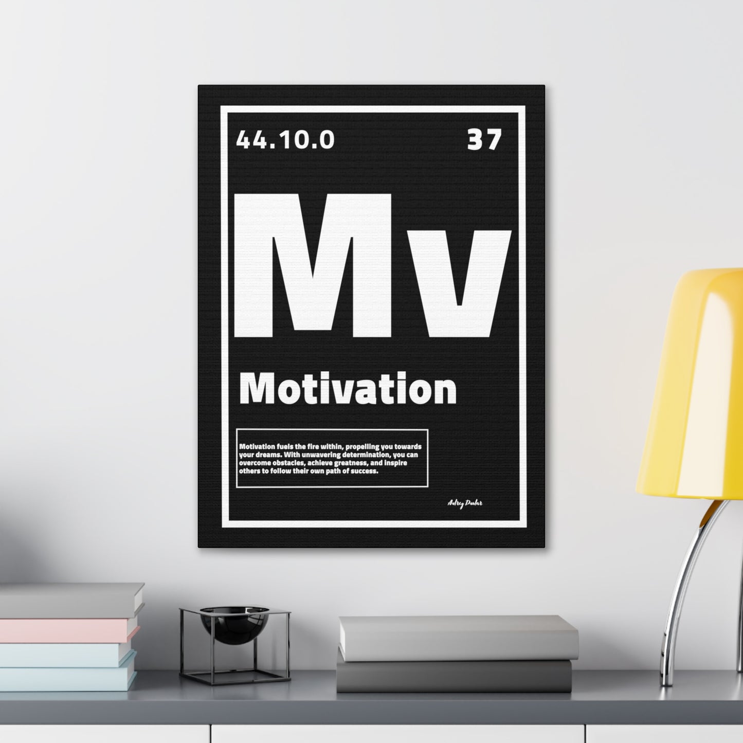 Periodic Element Motivation (Black) - Wall Art