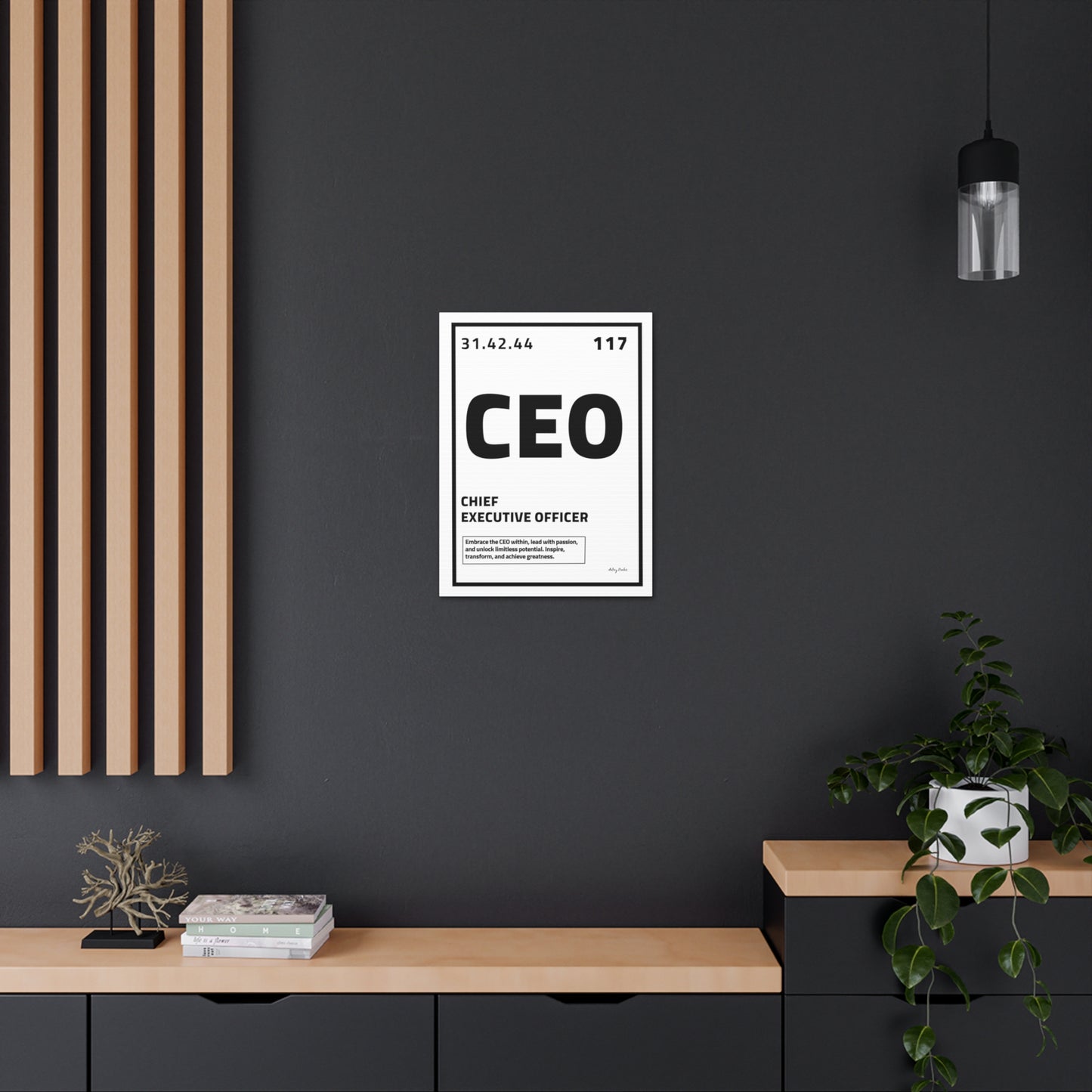 Periodic Element CEO (White) - Wall Art
