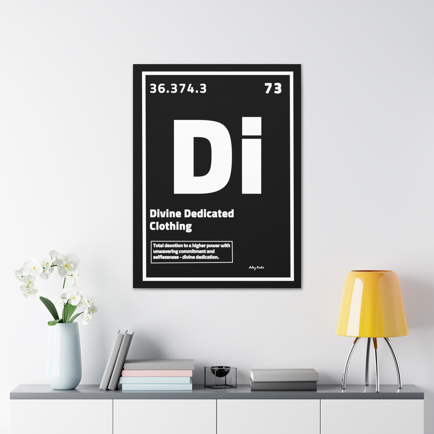 Periodic Element Divine Dedicated Clothing - Wall Art