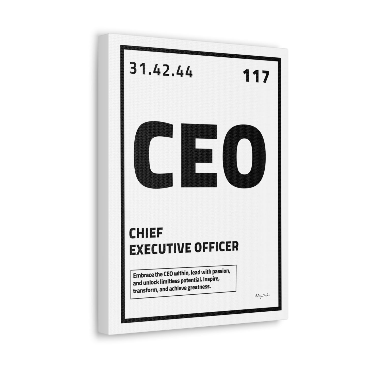 Periodic Element CEO (White) - Wall Art