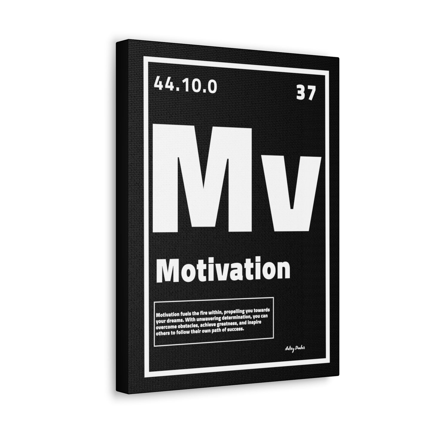 Periodic Element Motivation (Black) - Wall Art