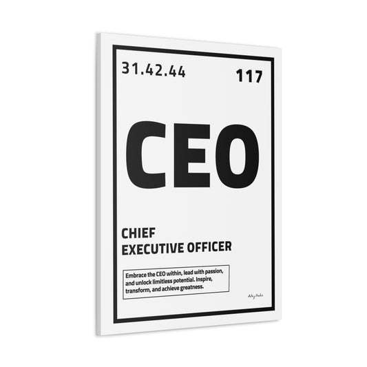 Periodic Element CEO (White) - Wall Art