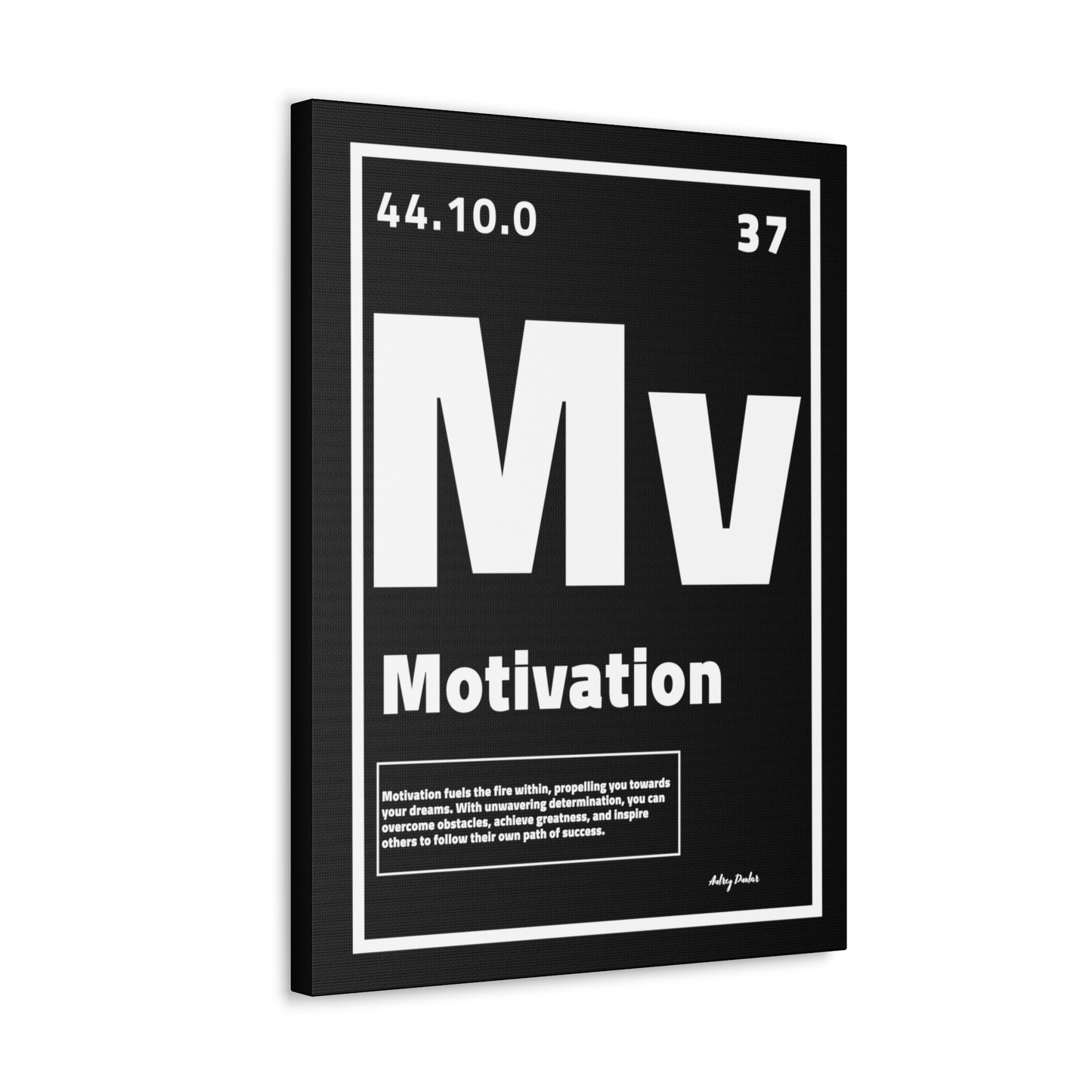 Periodic Element Motivation (Black) - Wall Art