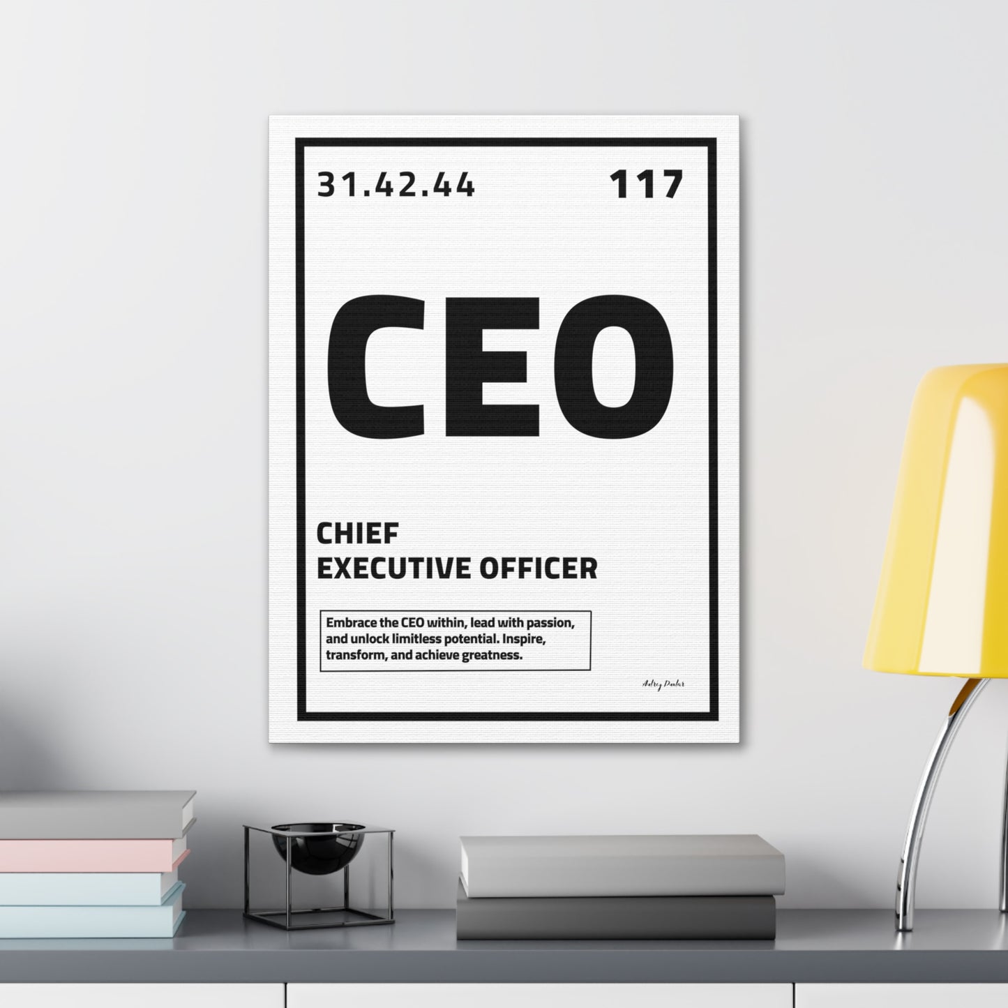 Periodic Element CEO (White) - Wall Art