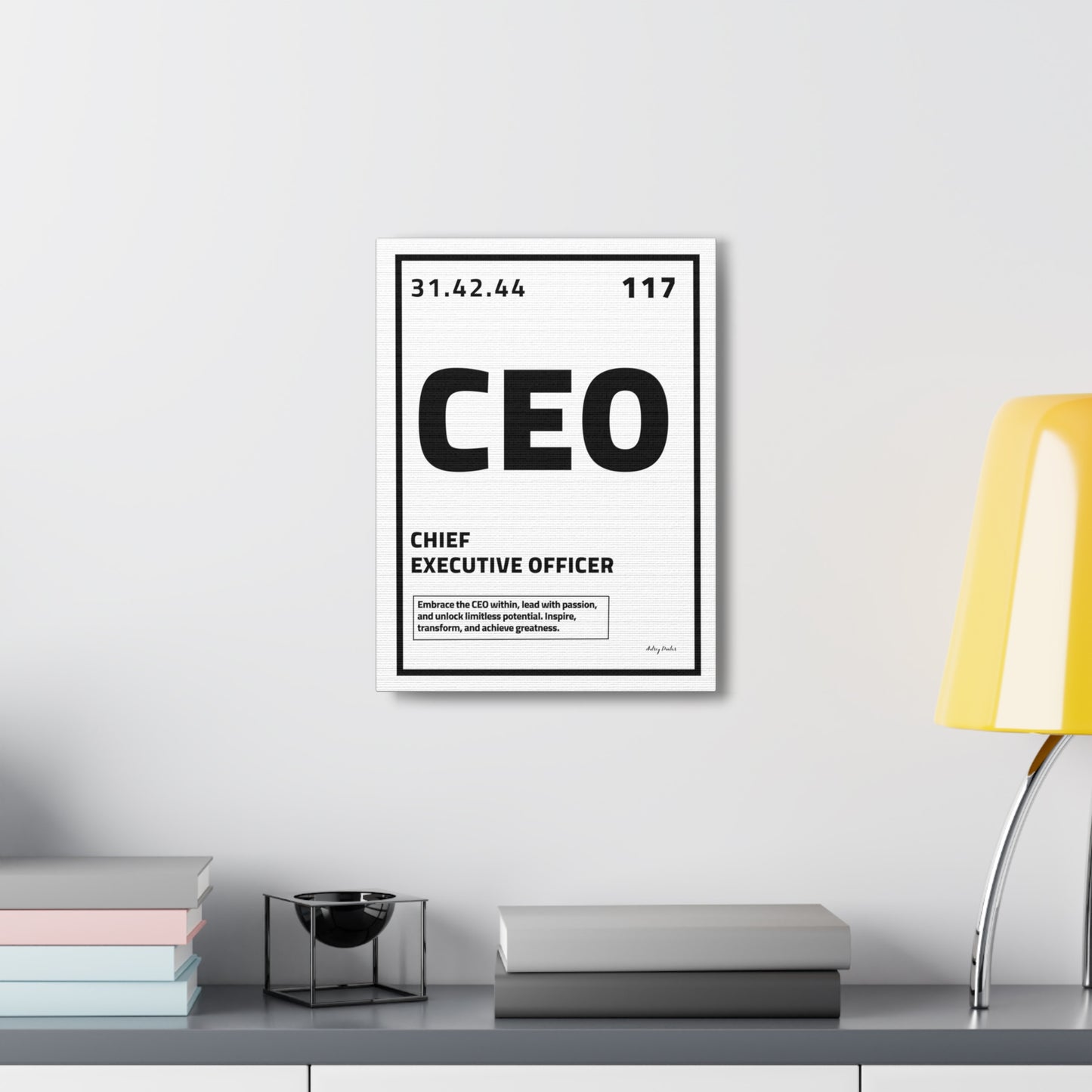 Periodic Element CEO (White) - Wall Art