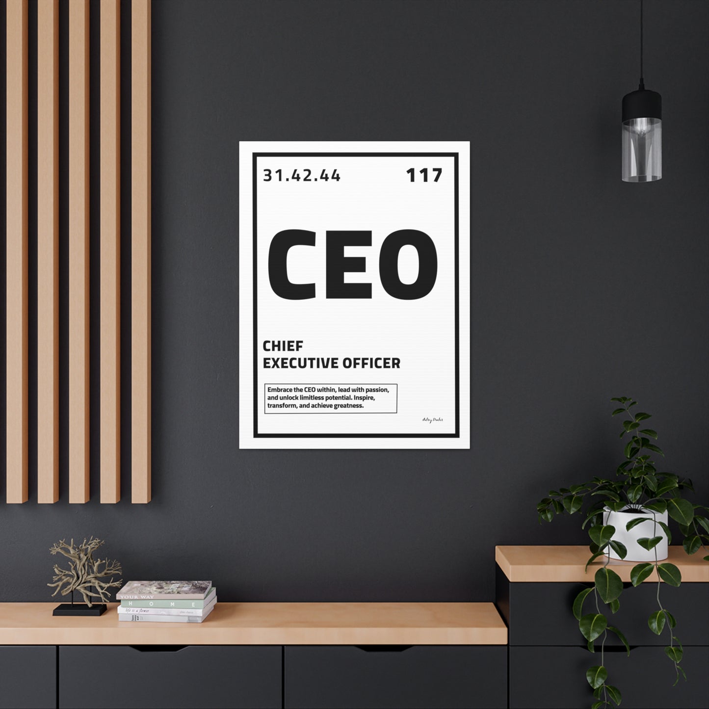 Periodic Element CEO (White) - Wall Art