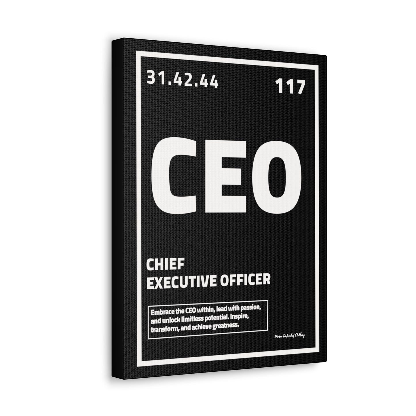 Periodic Element CEO (Black) - Wall Art