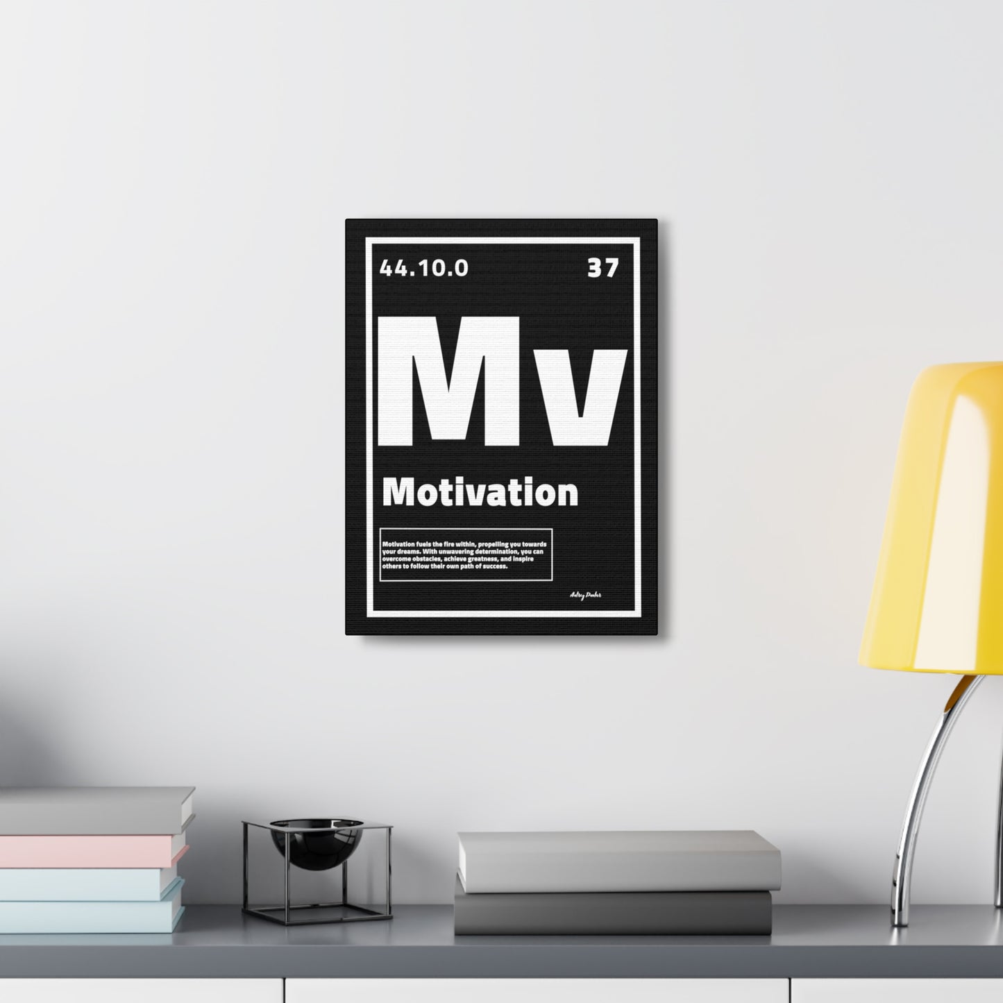 Periodic Element Motivation (Black) - Wall Art