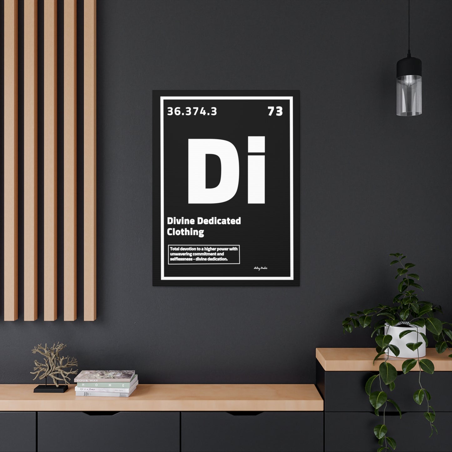 Periodic Element Divine Dedicated Clothing - Wall Art
