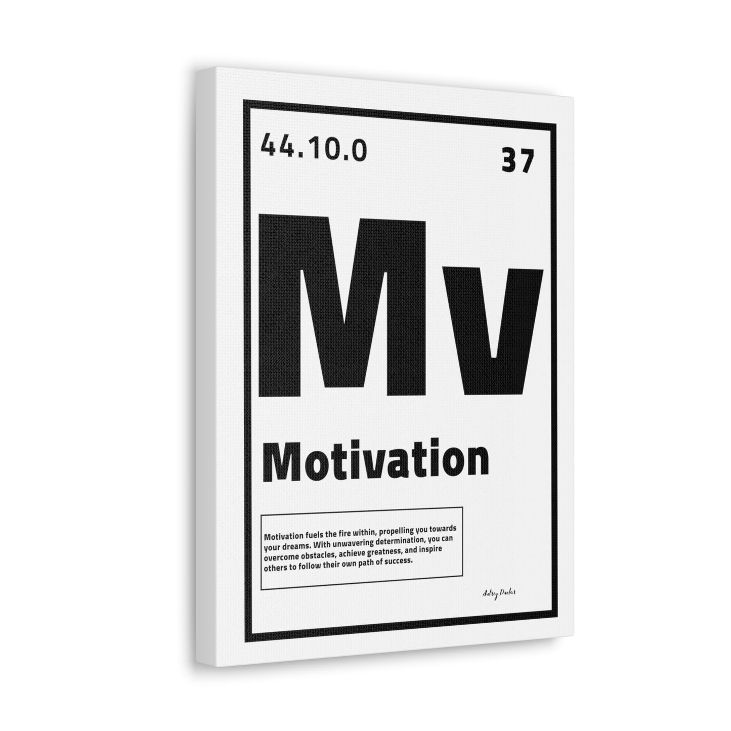 Periodic Element Motivation (White) - Wall Art