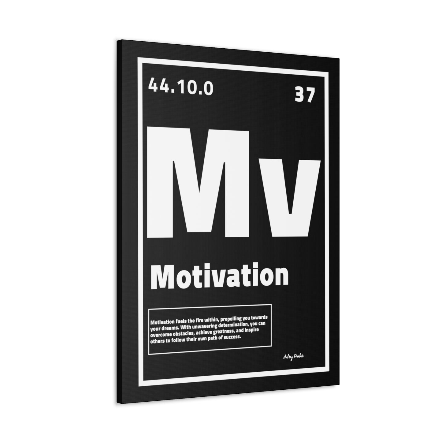 Periodic Element Motivation (Black) - Wall Art