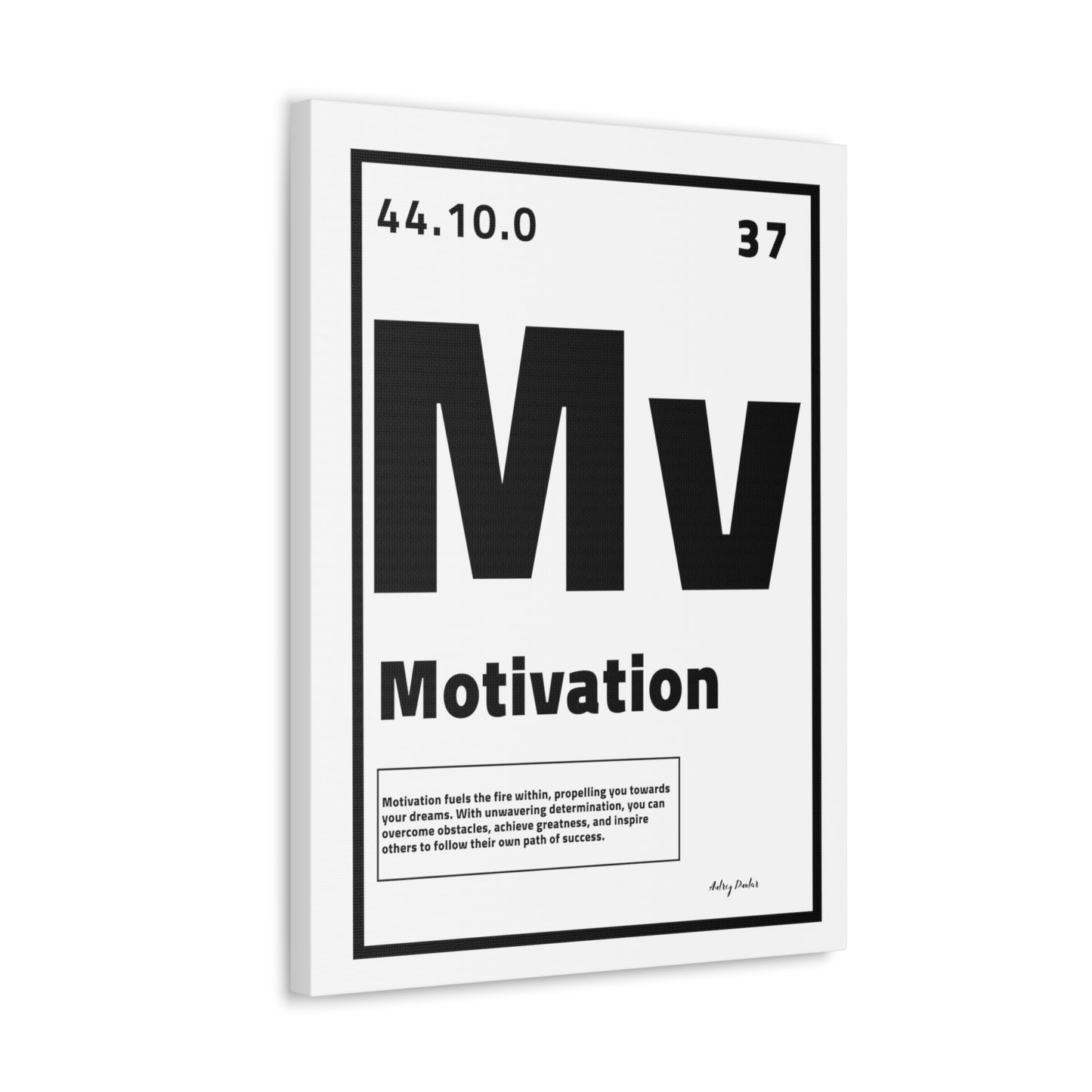 Periodic Element Motivation (White) - Wall Art