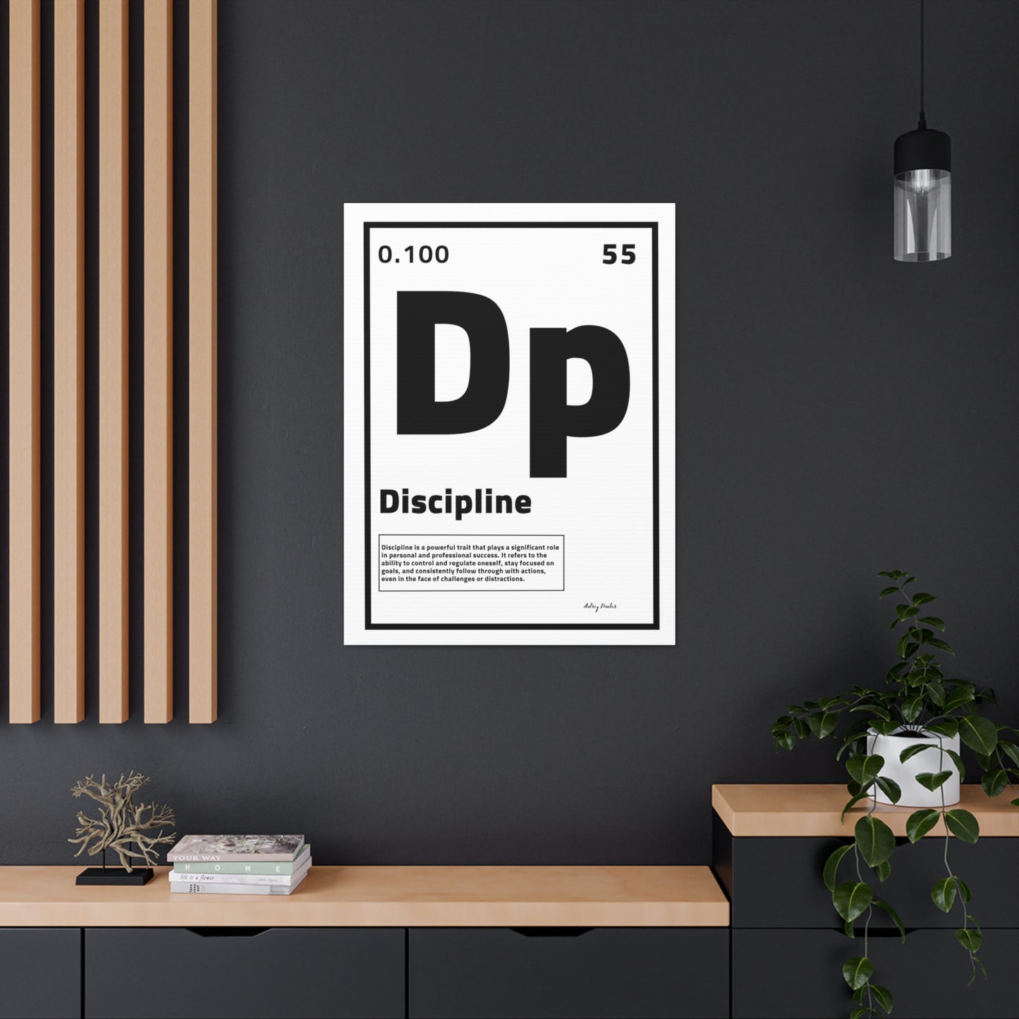 Periodic Element  Discipline (White) - Wall Art