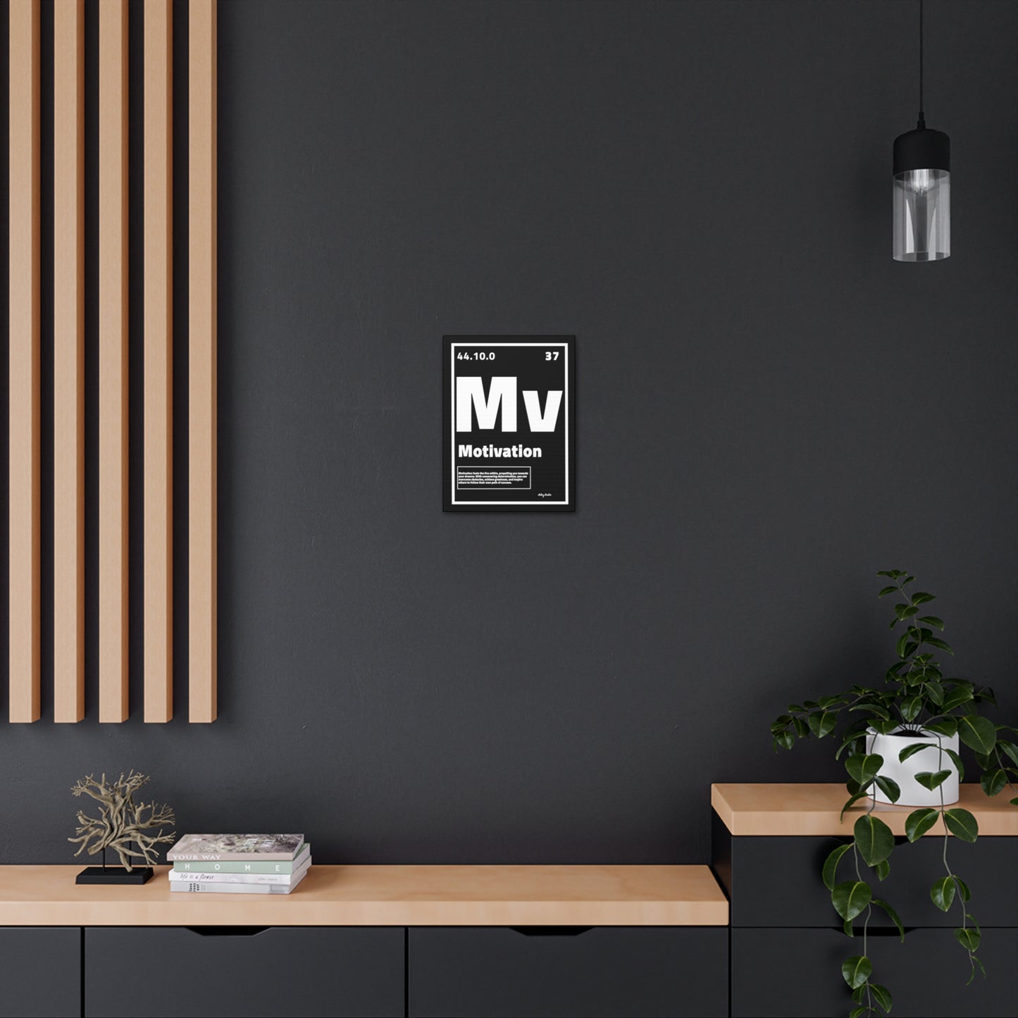 Periodic Element Motivation (Black) - Wall Art