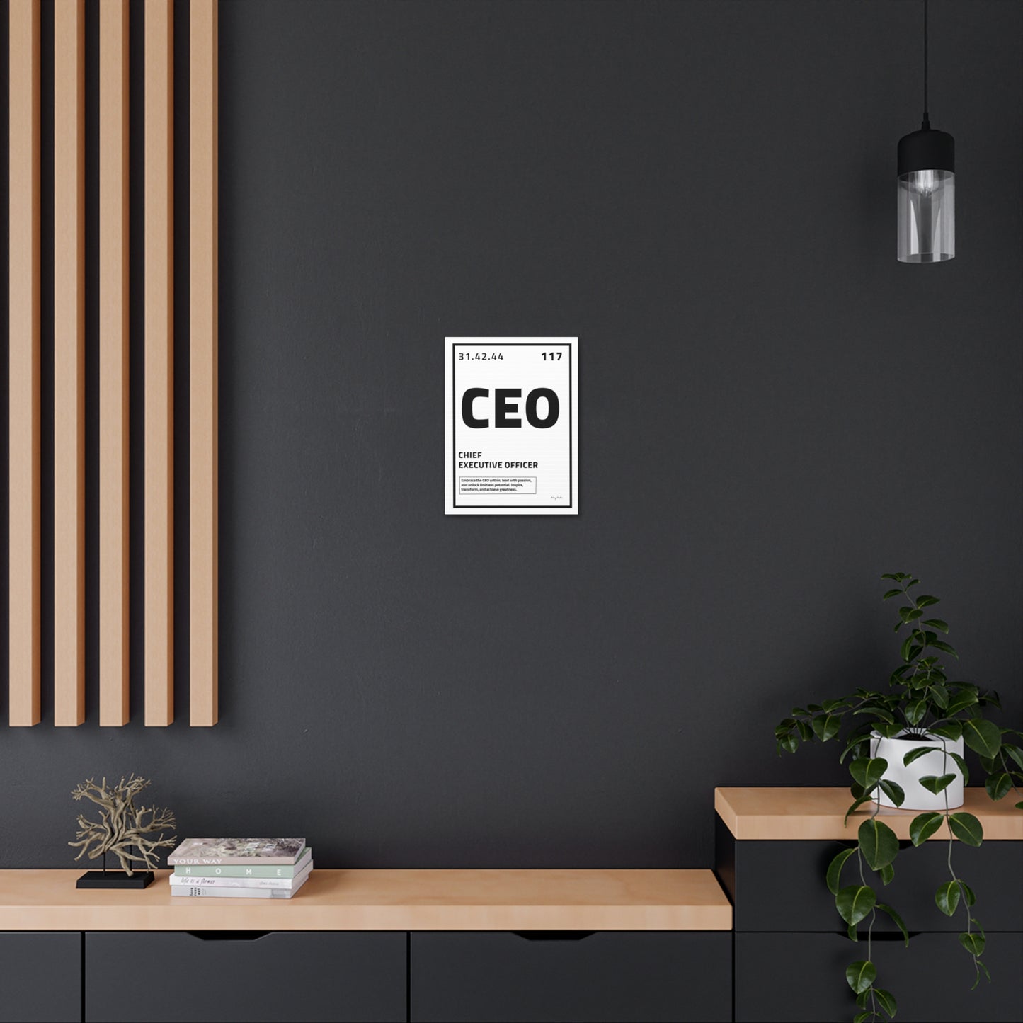 Periodic Element CEO (White) - Wall Art