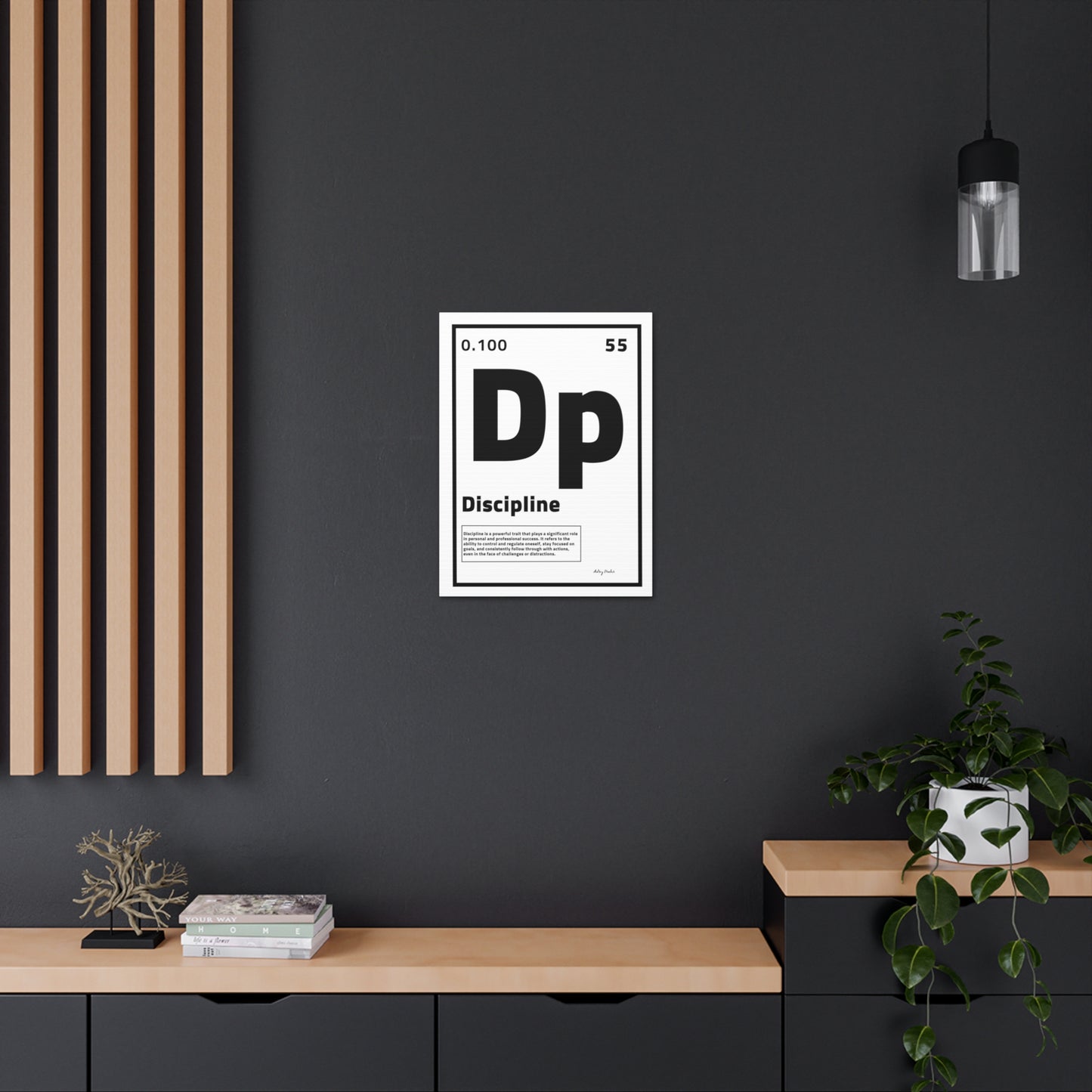 Periodic Element  Discipline (White) - Wall Art