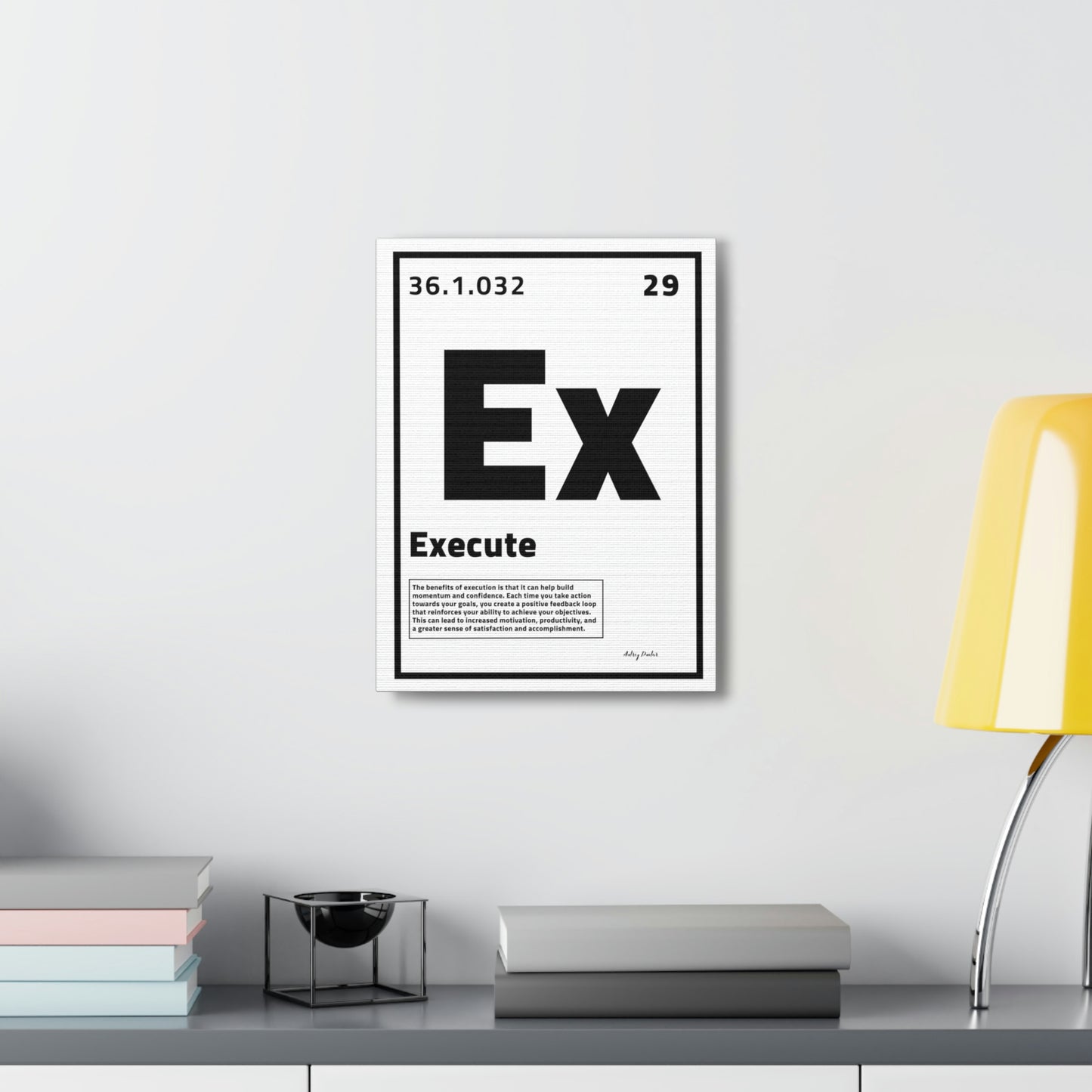 Periodic Element Execute (White) - Wall Art