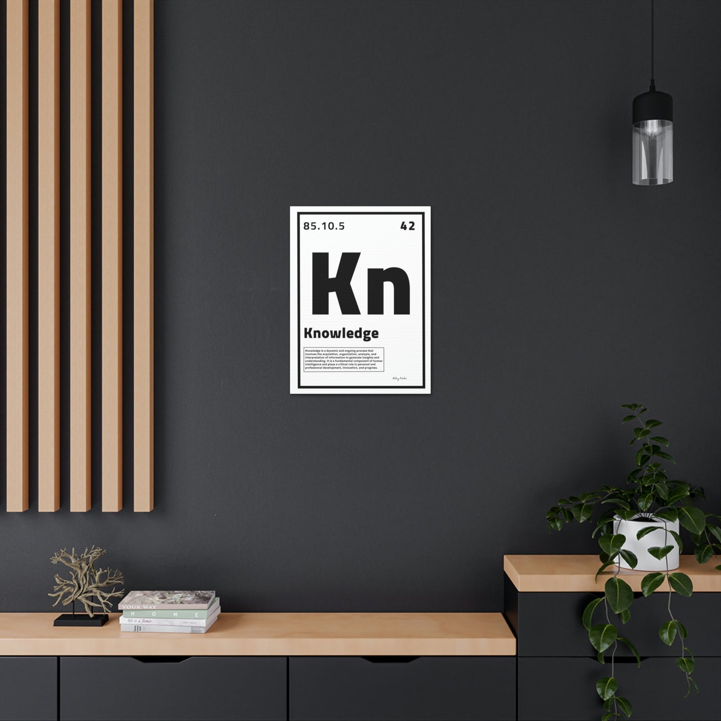 Periodic Element Knowledge (White) - Wall Art