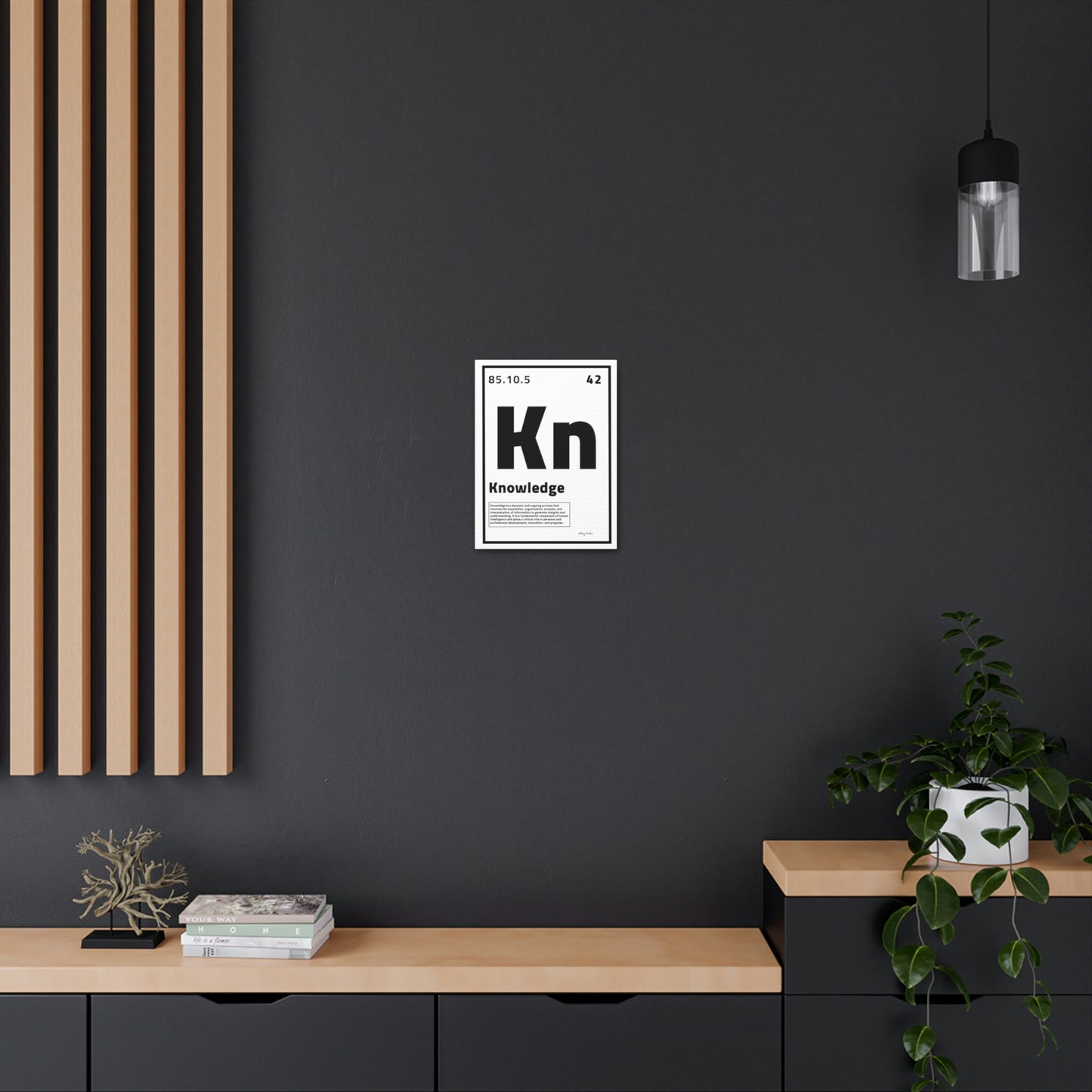 Periodic Element Knowledge (White) - Wall Art