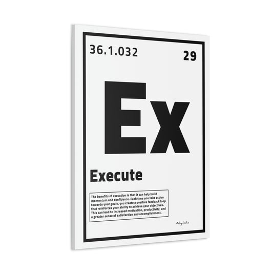 Periodic Element Execute (White) - Wall Art