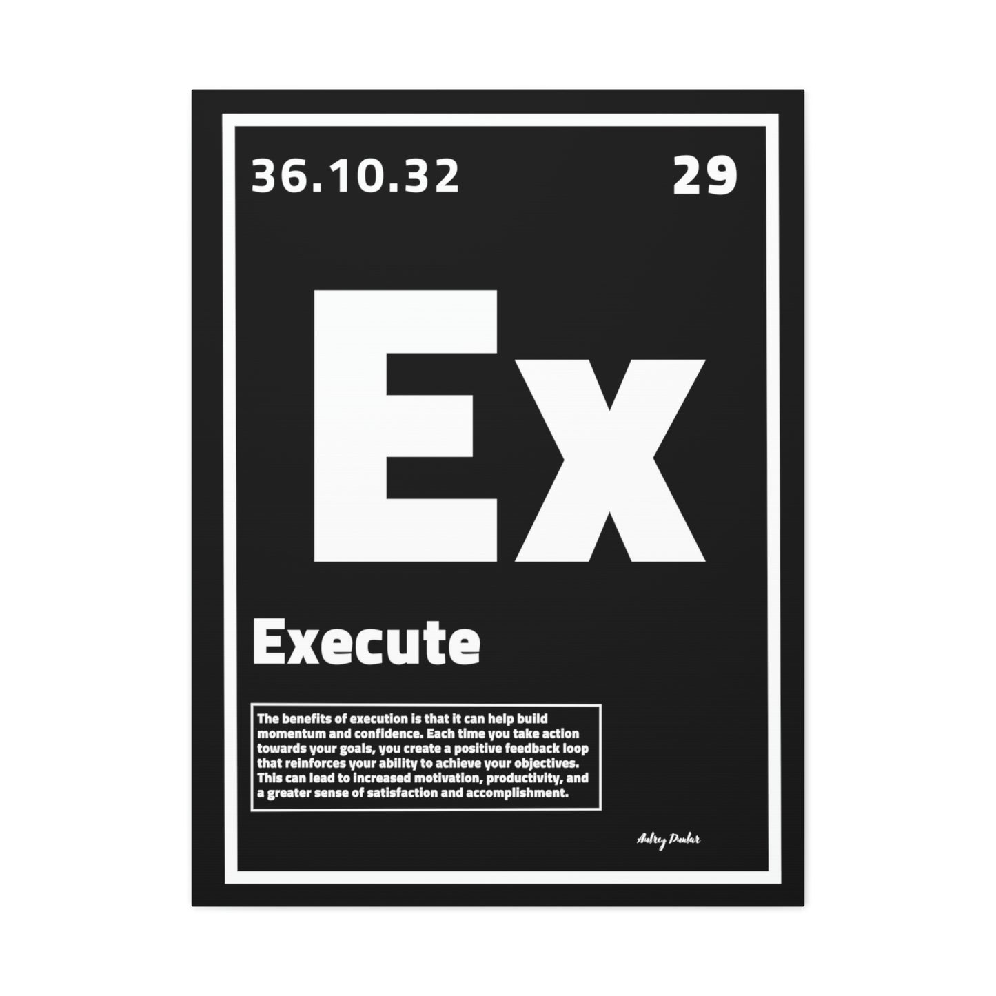 Periodic Element Execute - Wall Art