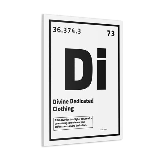 Periodic Element Divine Dedicated Clothing (White) - Wall Art