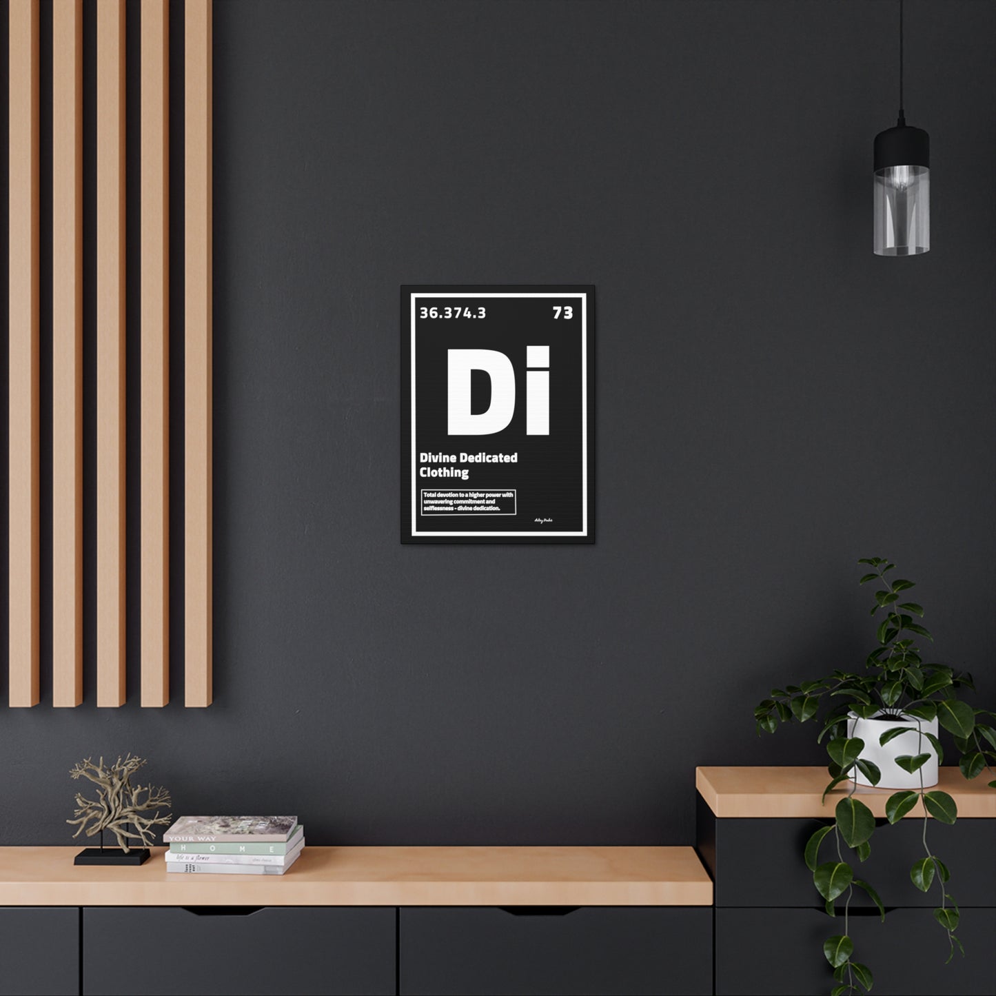 Periodic Element Divine Dedicated Clothing - Wall Art