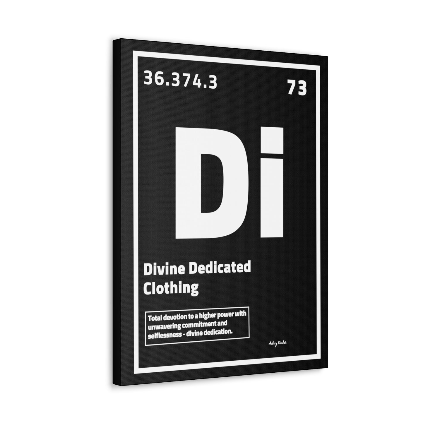 Periodic Element Divine Dedicated Clothing - Wall Art