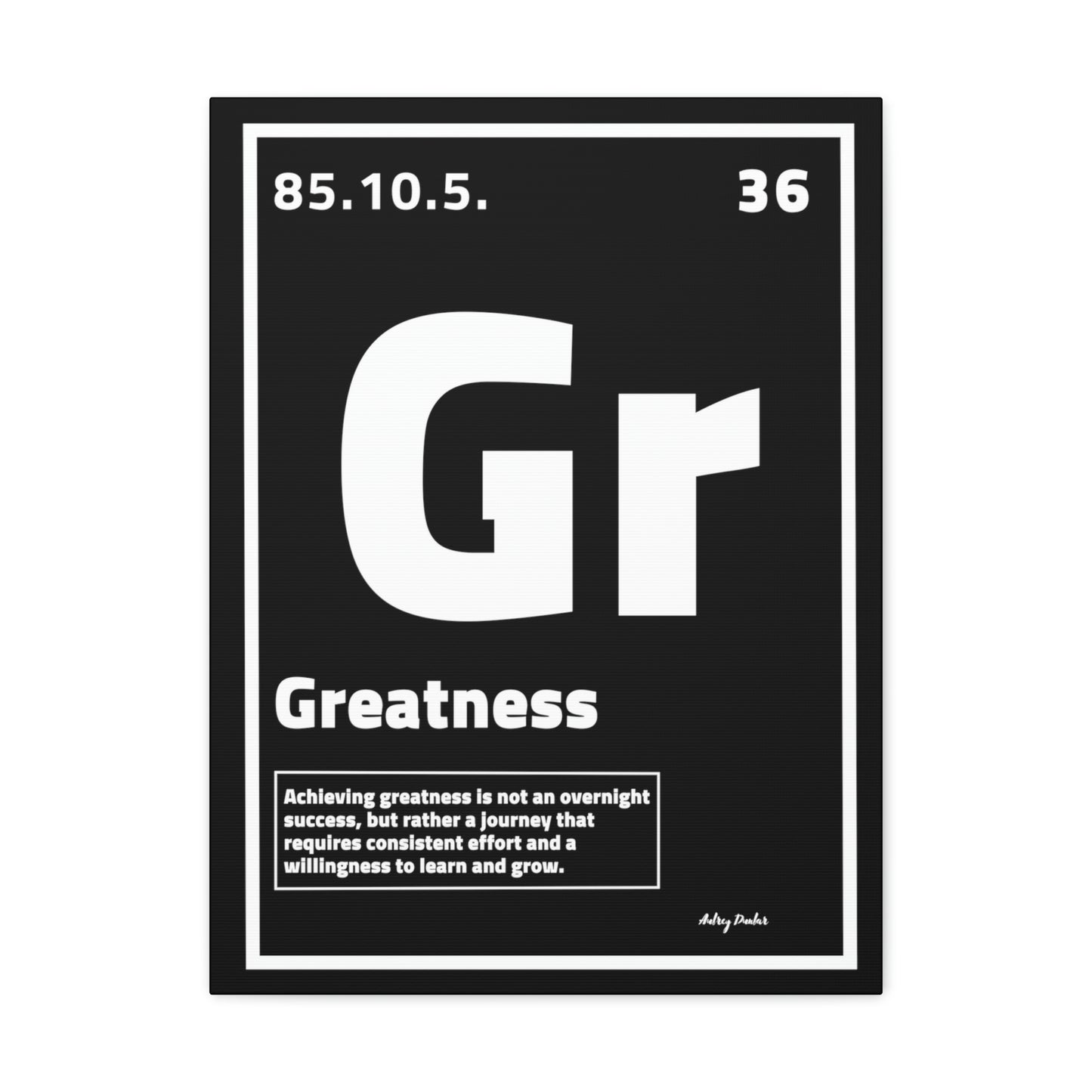Periodic Element Greatness - Wall Art