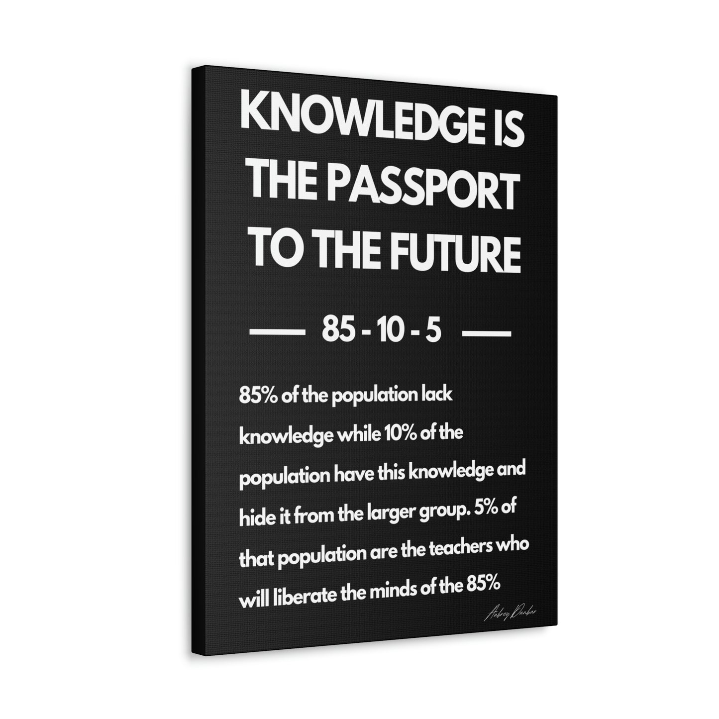 Knowledge is the Passport to the Future - Wall Art