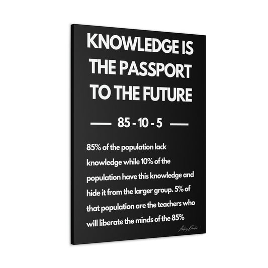 Knowledge is the Passport to the Future - Wall Art