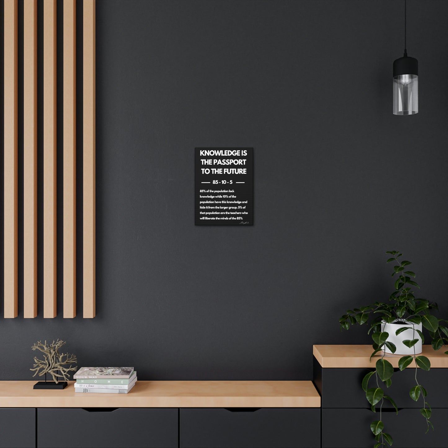 Knowledge is the Passport to the Future - Wall Art