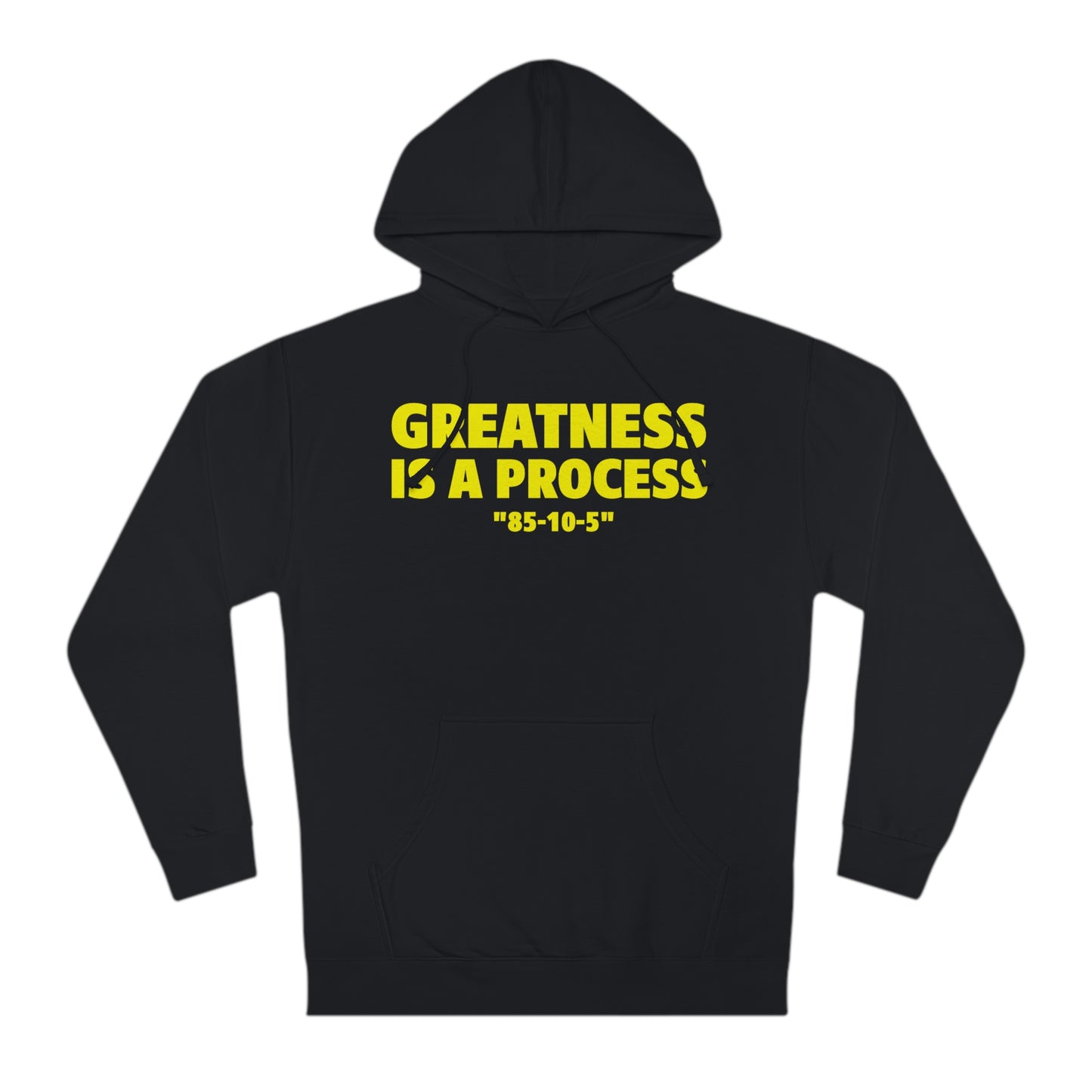 Greatness Is A Process Hoodie Black and Yellow