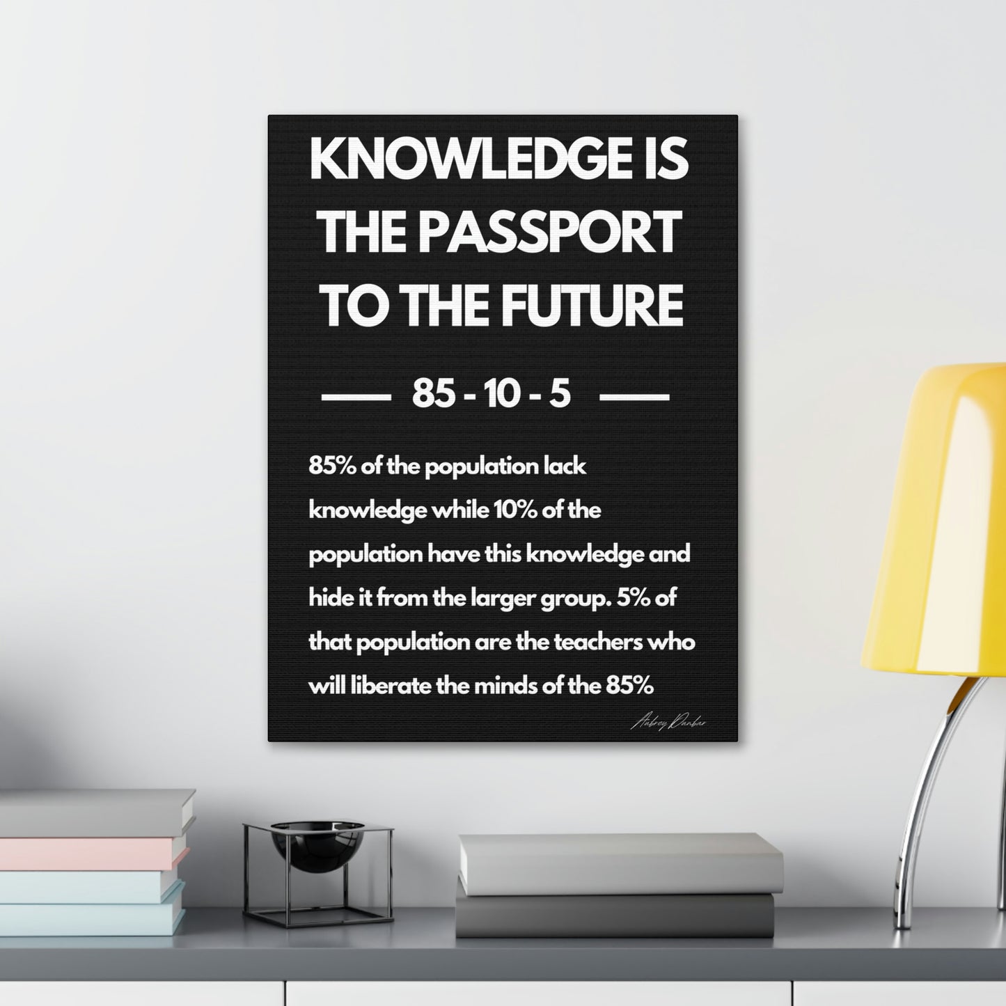 Knowledge is the Passport to the Future - Wall Art